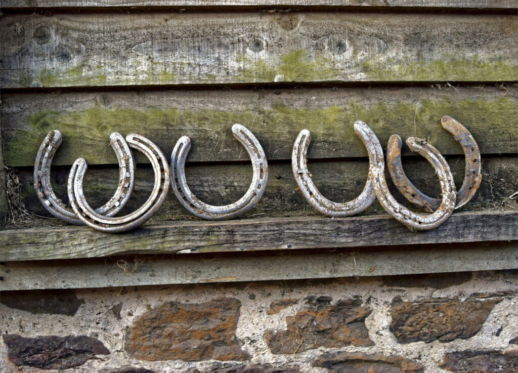 Old horse shoes